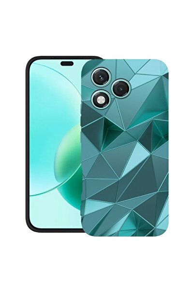 bestcase Husă TPU Ultra Subțire pentru Honor 600 Lite, Mozaic Verde, 3143710 ...