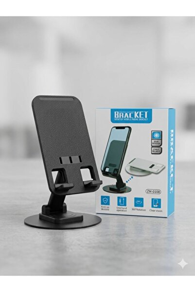 OEM Suport Universal Rotativ 360° pentru Telefon/Tabletă - Desktop Bracket Negru