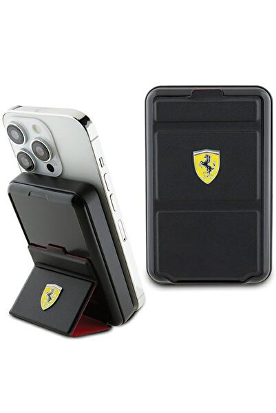 Ferrari Powerbank Wireless 15WFEPB10MSPLEK 10000 mAh cu funcție de suport neg...