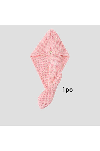 Choice3 pink Solid Premium Microfiber Hair Head Towel Wrap For Women Quick-Dr...
