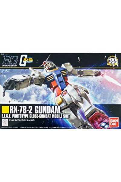 Gundam طقم نموذج روبوت RX-78-2 HG بمقياس 1/144