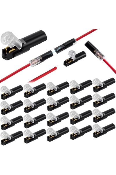 Choice 50pcs 50pcs 1 Pin Low Voltage Wire Plug-in Connector for 16-18 AWG, 1 ...