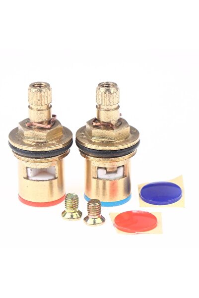 Choice1 A3-2pcs Universal Replacement Brass Ceramic Disc Stem Cartridge Inner...
