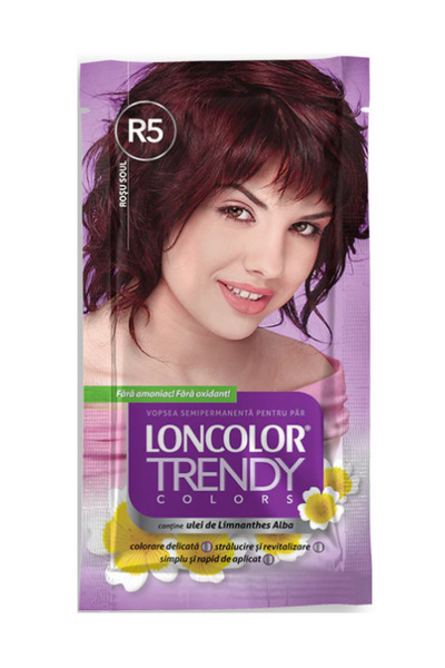 Loncolor Vopsea de par semi-permanenta fara amoniac Trendy Colors R5 Soul Red...