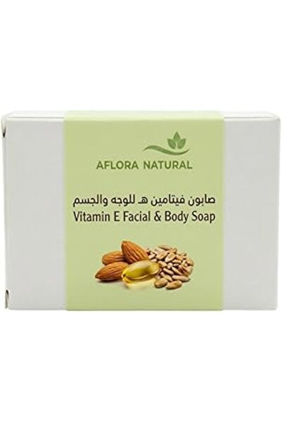 AFLORA صابون فيتامين E للوجه والجسم، منعم ومنقي، لبشرة مشرقة ومشدودة وصحية ال...