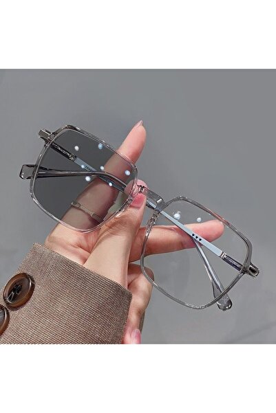 Choice1 GRAY Photochromic Anti Radiation Glasses Metal Eyeglass For Woman Men