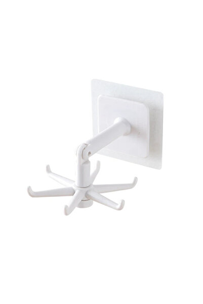 Choice3 White G2024B Kitchen Hook Organizer Bathroom Hanger Wall Dish Drying ...