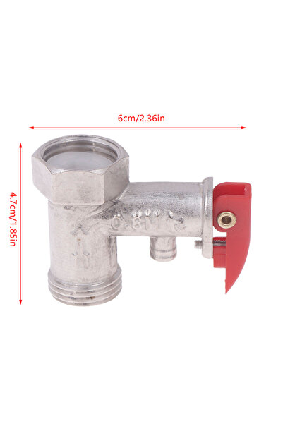 Choice Silver High Quality! Silver Electric Water Heater Safety Valve 1/2Inch...