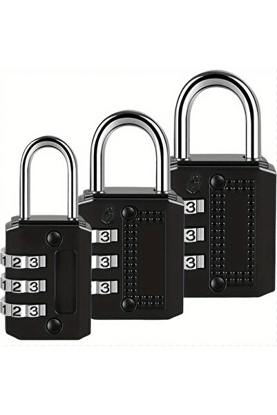 Choice 3pcs 3pcs 4-digit Password Lock, Padlock, Luggage Anti-theft, Wind and...