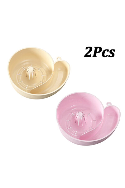 Choice1 2Pcs Spin Shape Automatic Vegetable Washing Household Fruit Drain Bas...