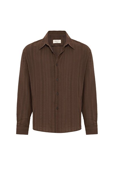 S13 Store Textured jacquard cotton men's shirt
