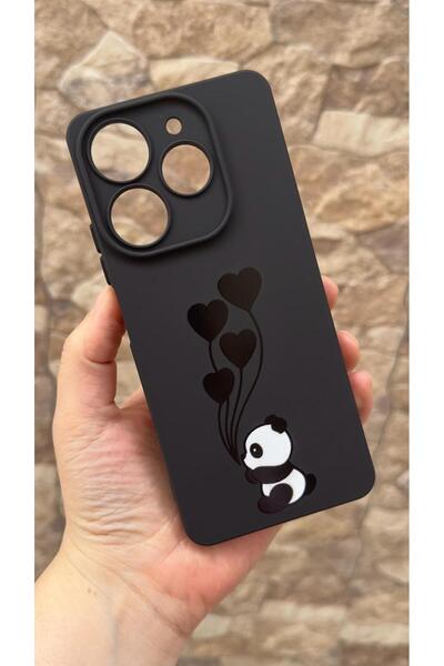 Vip Case Tecno Spark 10 PRO Uyumlu Kalpli Panda Desenli Silikon Darbe Emici R...