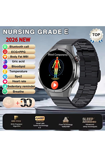 Choice1 24-hour Diagnosis Black Steel B 2A 2026 New Nursing Grade ECG+PPG Sma...