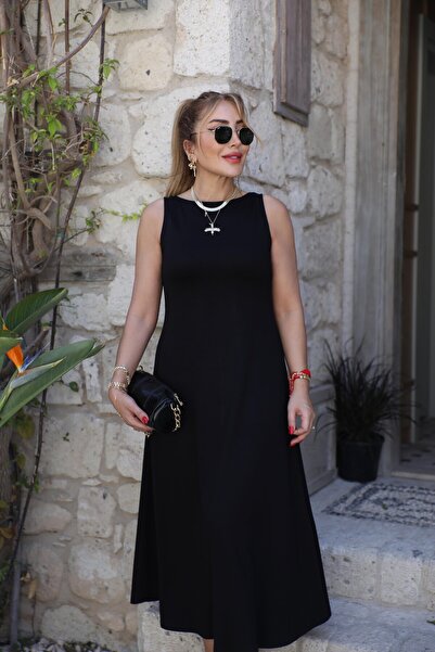 QİMYA BUTİK Buketli̇ Women's V-Neck Lace Windowed Sleeveless Buckle Combed Co...
