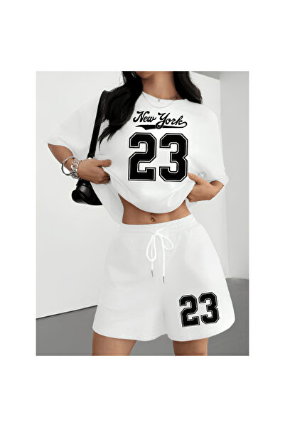 EFFRENATU Women's Black Shorts T-Shirt Set – Comfortable Fit Oversize Summer ...