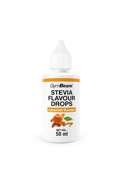 GymBeam Picături aromatizante cu Stevia 50 ml caramel