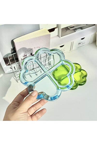 Choice 14cm Blue Japanese Cute Storage Box Plate Decoration Four-leaf Clover ...