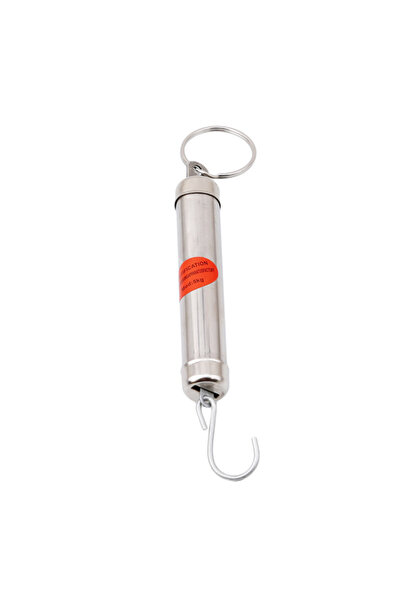 Choice silver 1 PC Durable Metal Portable Mechanical Scale Spring Scale Cylin...