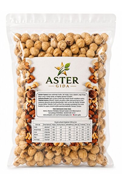 Aster Fındık Bütün Çifte Kavrulmuş 500 gr