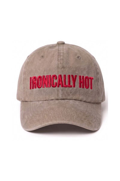 Tresore ''Ironically Hot'' Embroidered Washed Hat /''Ironically Hot'' Embroid...