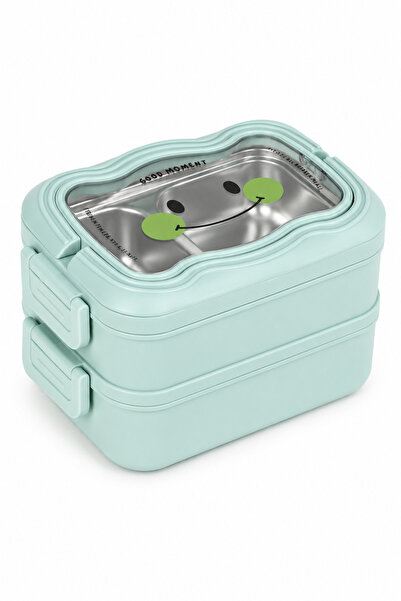 MUGGLE Ms-30 Stainless Steel 2-Tier Lunch Box with Compartments, Leak-Proof, ...