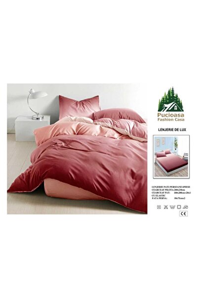Pucioasa Fashion Casa Finet Soft Touch Duvet Cover Set with Stretchy – 4 Pieces