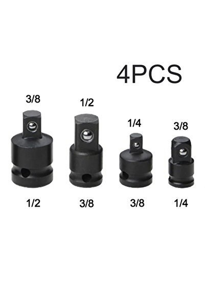 Choice 4pcs Socket Convertor Adaptor Reducer Set 1/2 To 3/8 3/8 To 1/4 3/4 To...