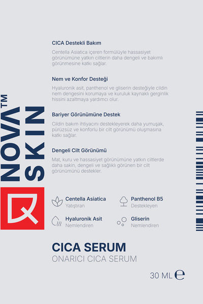 Novaskin Cica Serum - Centella Asiatica & Panthenol B5 30 ml
