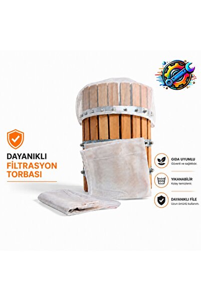 çezgrup 5’li Filtrasyon Torbası – Pres Sepet Tülü – Üzüm & Meyve Sıkma Presi ...