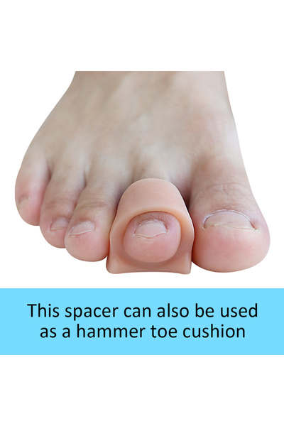 Choice1 Beige-2Pcs Pexmen 2/4Pcs Toe Separator Protector Gel Toe Spacer Bunio...