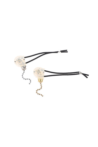 Choice1 Silver Wall Light Pull Rope Switch Universal Chain Cord Controller Fo...
