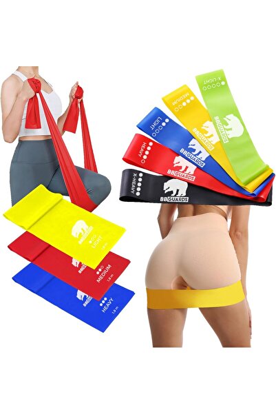 Other Set de 5 benzi elastice și 3 benzi elastice (180 cm) pentru fitness și ...