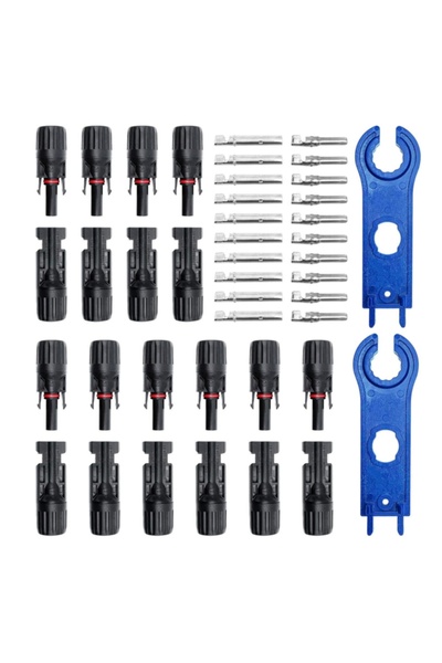 Choice 1 SET 10 Pairs Solar Panel Connectors with Spanner Wrench Solar Panel ...