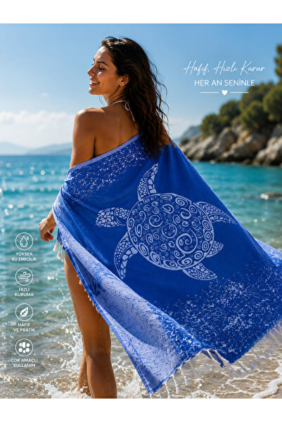 PİAURA Beach Towel Peshtemal 90X180 cm Quick Drying Lightweight Textured