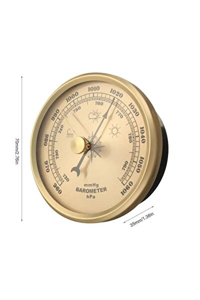 Choice Yellow Barometer Outdoor Weather Station for Garden Portable Barometer...