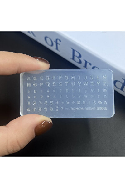 Choice 1 Letters Numbers Charms Supplies Clear English Letters Nail Mold For ...