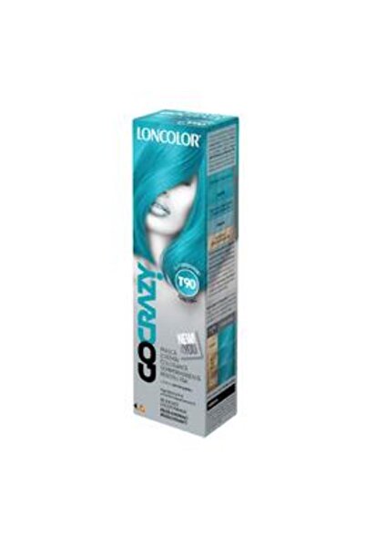 Loncolor Masca Crema Coloranta Semipermanenta pentru Par GoCrazy, nuanta T90 ...