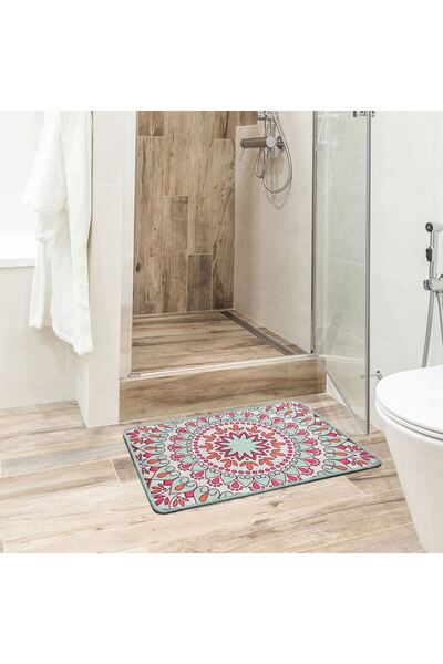 FARİKA Bathmat Non-Slip Underside Size: 40 X 60 Cm Royal Multicolor