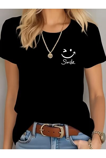 puolikuu Tricou unisex cu croială confortabilă, cu panglică și imprimeu dublu