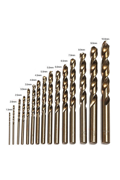 Choice 15PCS STONEGO 15PCS Cobalt Drill Bits For Metal Wood Working M35 HSS C...