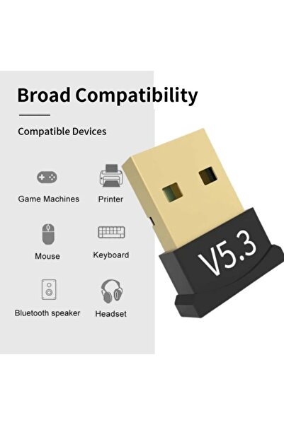 Choice USB Bluetooth 5.3 USB Bluetooth 5.3 Adapter Plug & Play Driver-Free fo...