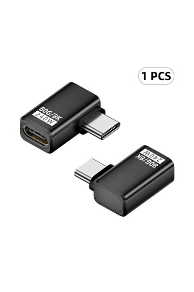 Choice3 محول USB4 V2-MG-CW-HS بزاوية 90 درجة من النوع C، موصل كوعي بسرعة 80 ج...
