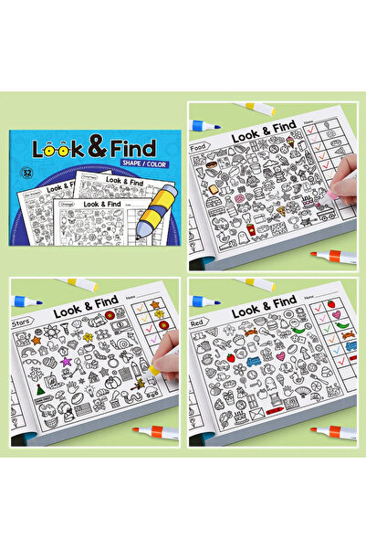 Choice1 Blue-32 Pages 32 Pages Children's Find Items Coloring & Drawing Book ...
