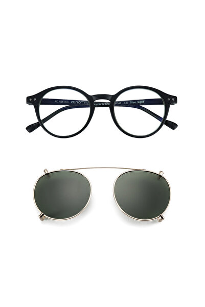 Choice8 ZENOTTIC 01BK 04 Clip ZENOTTIC Retro Style Clip on Sunglasses for Men...