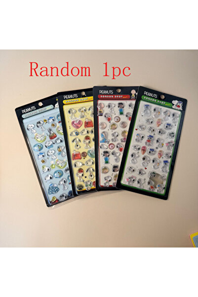 Choice ملصقات كريستال ثلاثية الأبعاد بتصميم سنوبي دوج من بانداي، 4 قطع عشوائي...