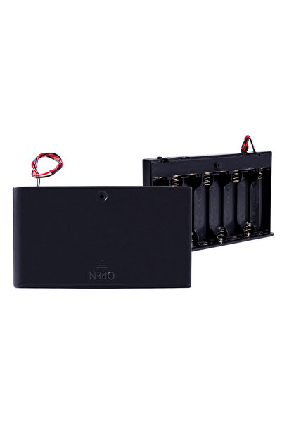 Choice 1pcs Y-1/2Pcs 8 Slots AA Battery Storage Box with Switch and Cover Por...