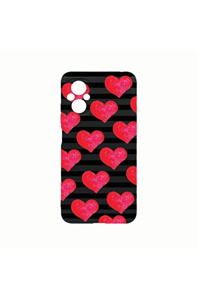 bestcase Θήκη σιλικόνης, Συμβατή με Xiaomi Poco M5, με σχέδιο καρδιές, Ανθεκτ...