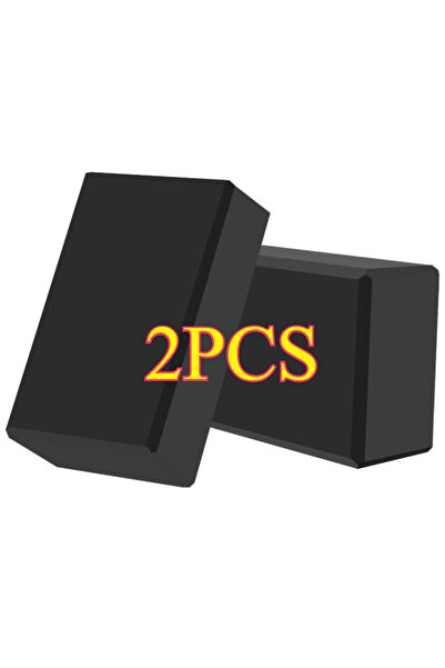 Choice1 2pcs Black 2PCS EVA Yoga Block Yoga Building Blocks Moisture-Proof Hi...