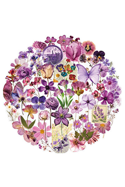 Choice 50pcs 50Ocs Cute Cartoon Transparent Flower Graffiti Stickers Decals D...