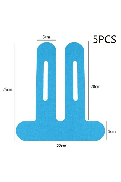 Choice6 5PCS Blue 1/5Pcs Pre-Cut Kinesiology Tape For Knees Waterproof Elasti...